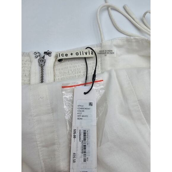 Alice + Olivia Women's Size 10 Shantella Embroidered Cotton Voile Maxi Dress NWT - Picture 5 of 14